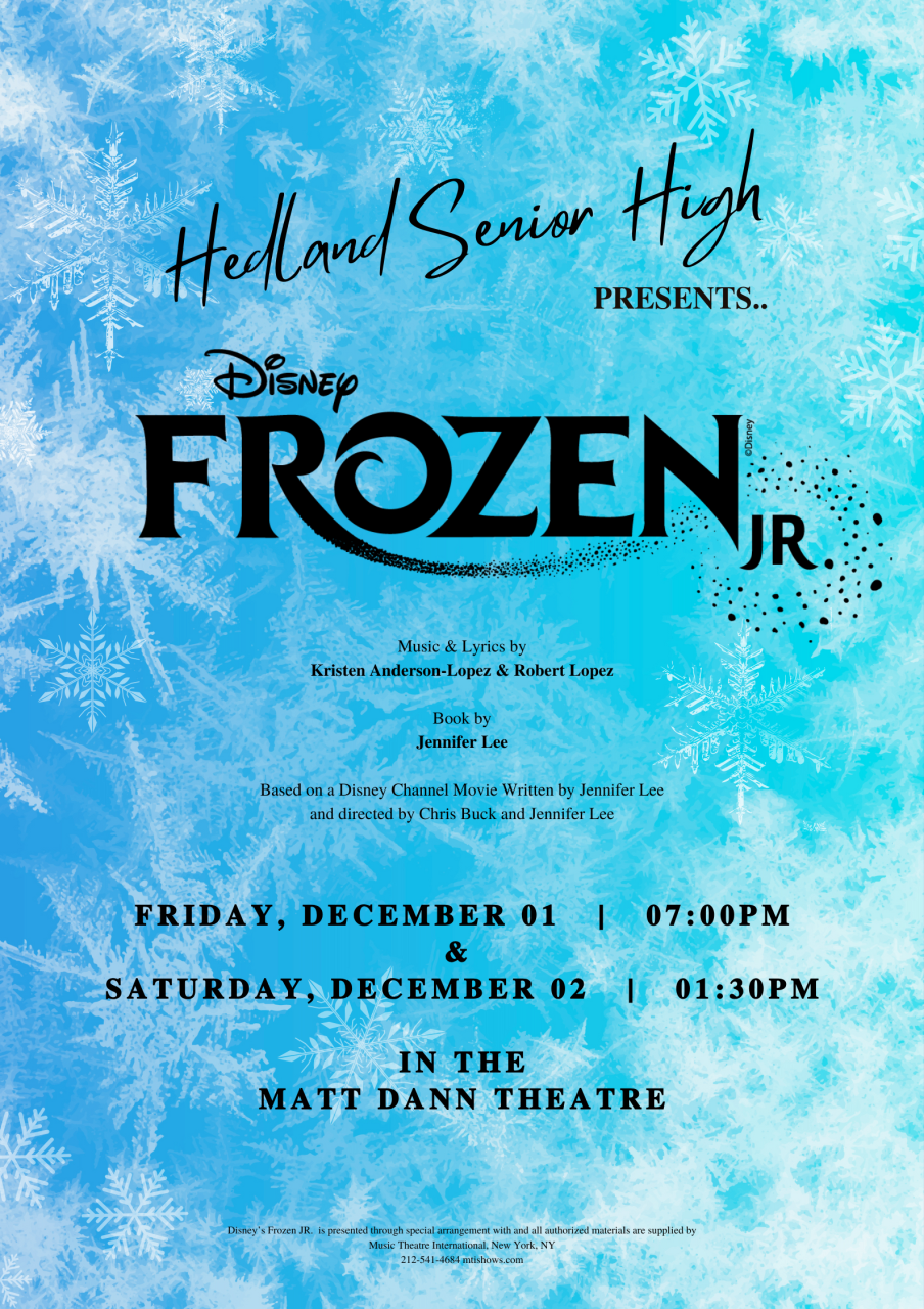 Hedland Senior High School - Frozen Jr